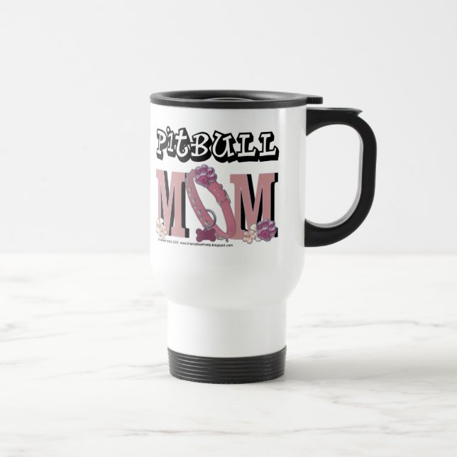 Taza De Viaje MAMÁ de Pitbull (Derecha)