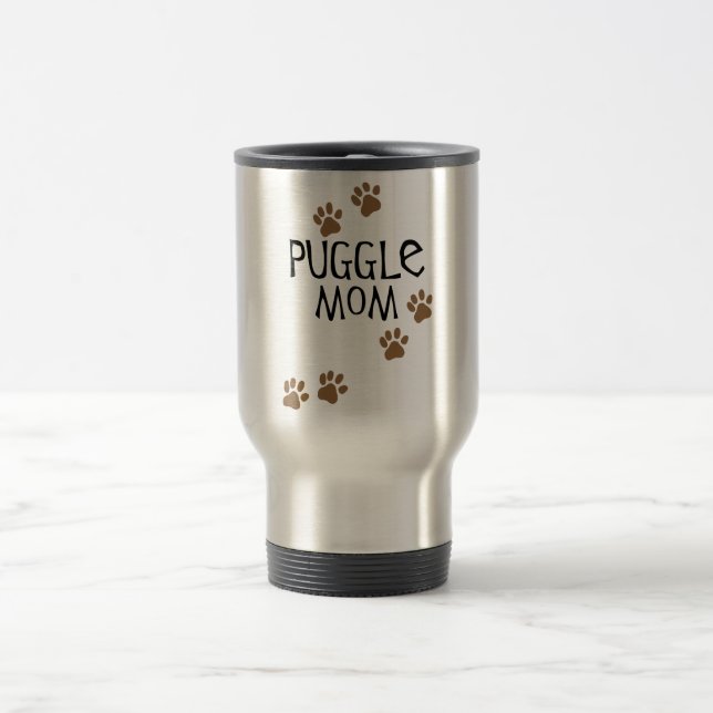 Taza De Viaje Mamá de Puggle (Centro)