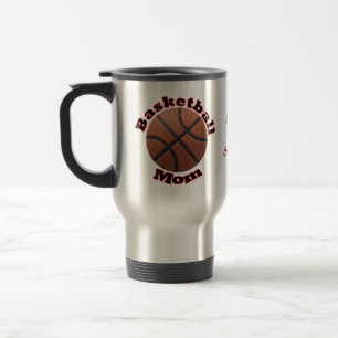 Taza De Viaje Mamá del baloncesto