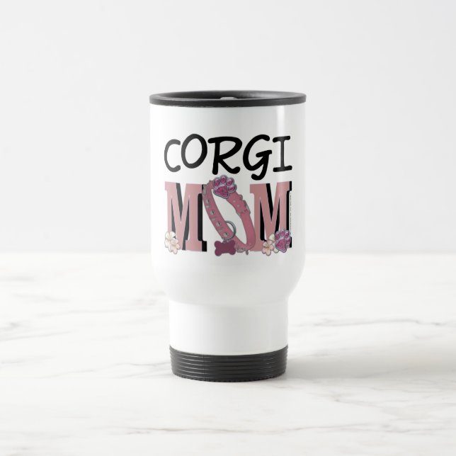 Taza De Viaje MAMÁ del Corgi (Centro)