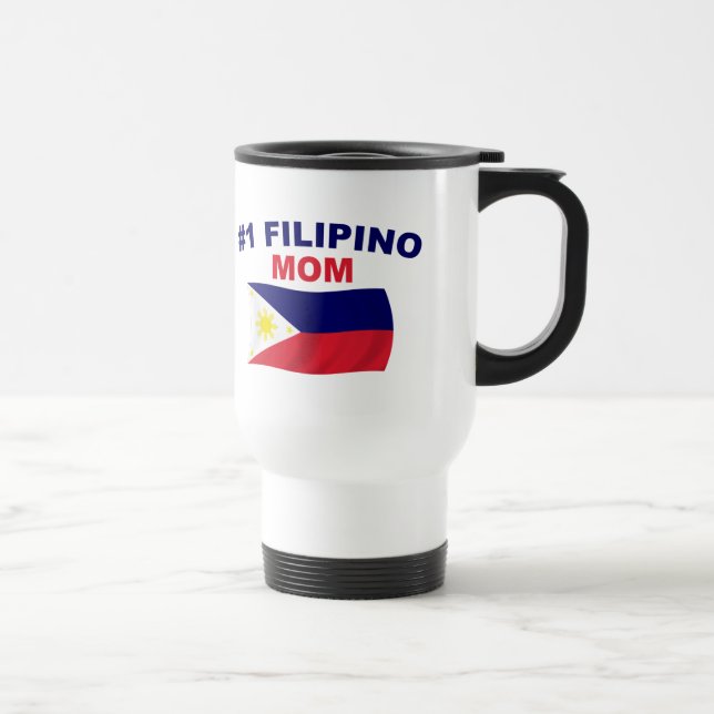 Taza De Viaje Mamá del filipino #1 (Derecha)