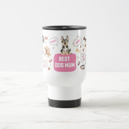 Taza De Viaje Mamá del mejor perro