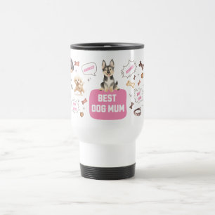 Taza De Viaje Mamá del mejor perro