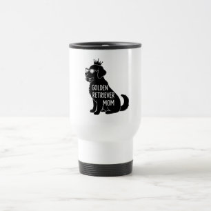 Taza De Viaje Mamá divertida de Golden Retriever   Perro lindo c