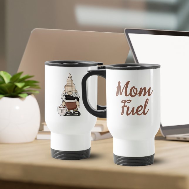 Taza De Viaje Mamá Fuel Cute Gnome Café (Subido por el creador)