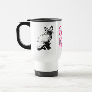 Taza De Viaje Mamá Gata Adorable Gatito Amante Felino Regalo