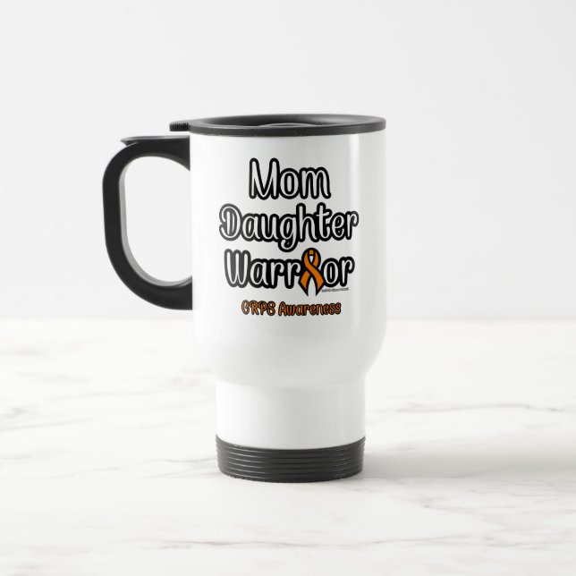 Taza De Viaje Mamá hija guerrera... CRPS (Izquierda)