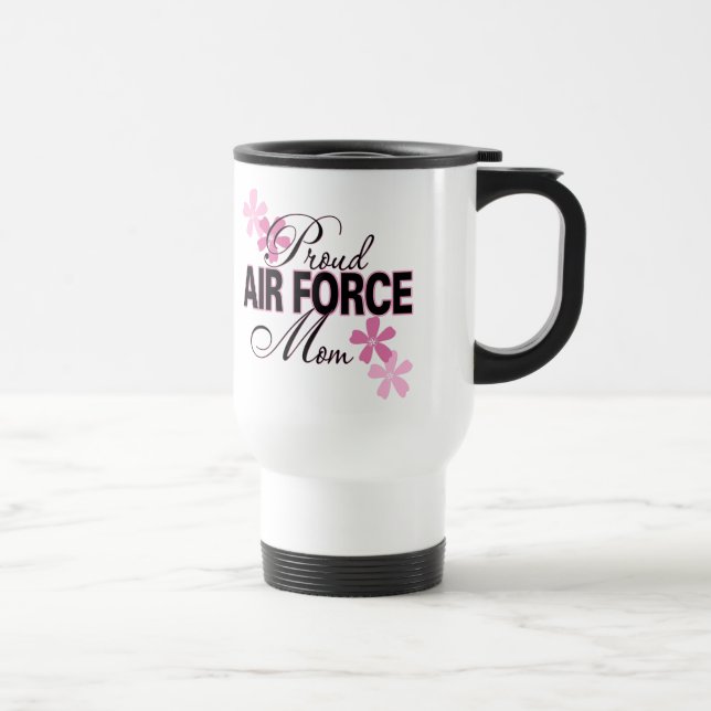 Taza De Viaje Mamá orgullosa de la fuerza aérea (Derecha)