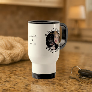 Taza De Viaje Mamá Perro Mejor del Mundo Nombre Personalizado Fo
