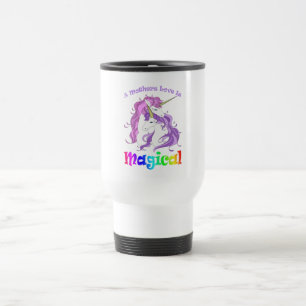 Taza De Viaje Mamá Unicornio A Madres El Amor Es Mágico