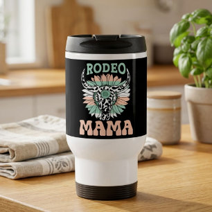 Taza De Viaje Mamá Vaquera de Rodeo Día de la Madre Occidental