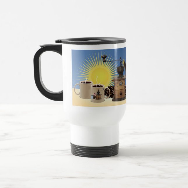 Taza De Viaje Mañana a igualar el café (Izquierda)