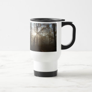 Taza De Viaje Mañana mojada en el bosque