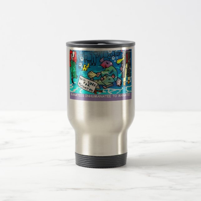 Taza De Viaje Manatees Inhumanate Funny Tees Mugs Cards Etc (Centro)