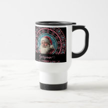 Mandala floral Retro Santa Pinkmas personalizada