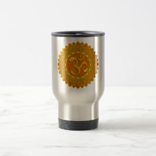 Taza De Viaje MANDALA OM - naranja