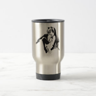 Taza De Viaje Manga, Gata Gatita Furry Kawaii Loli