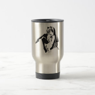 Taza De Viaje Manga, Neko Catgirl Furry Kawaii Loli