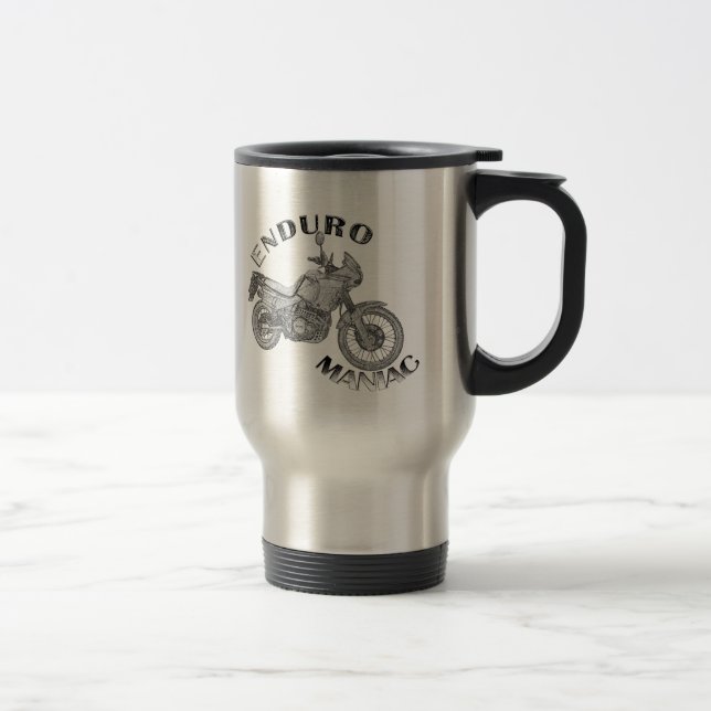Taza De Viaje Maniaco de Enduro - motorista (Derecha)