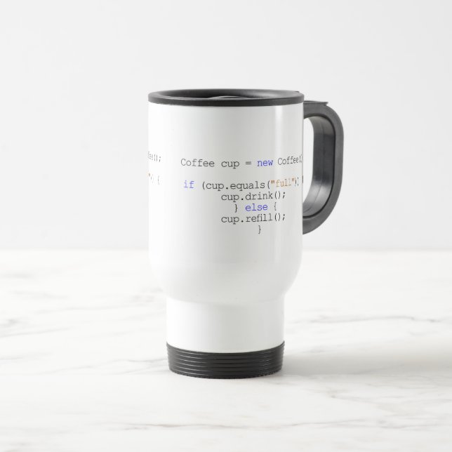 Taza De Viaje Manipulación de viaje de Java (Anverso derecho)