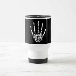Taza De Viaje Mano de esqueleto espiral