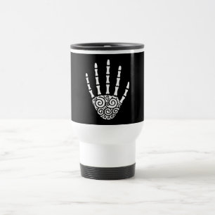 Taza De Viaje Mano de esqueleto espiral