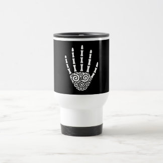 Taza De Viaje Mano de esqueleto espiral