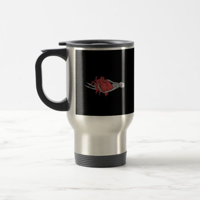 Taza De Viaje Manos de Skeleton Heart (Izquierda)