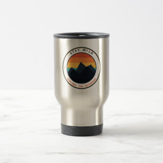Taza De Viaje Mantén Fiera Explora El Aire Libre Retro Montaña S