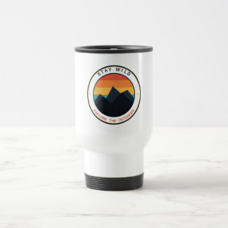 Taza De Viaje Mantén Fiera Explora El Aire Libre Retro Montaña S