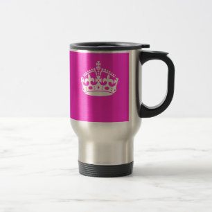Taza De Viaje Mantener el símbolo de la CORONA TRANQUILO en la d