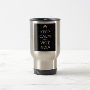 Taza De Viaje mantener la calma en india