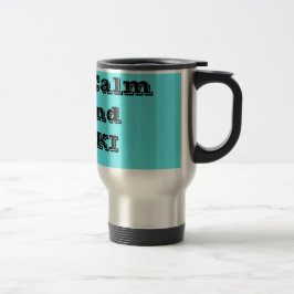 Taza De Viaje Mantener la calma y el SKI Travel Mug
