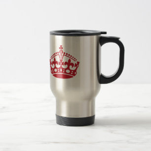 Taza De Viaje Mantener la corona roja de victoria tranquila