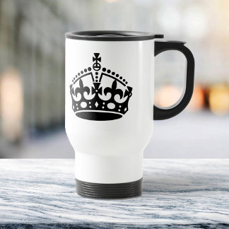 Taza De Viaje Mantener plantilla de corona de calma