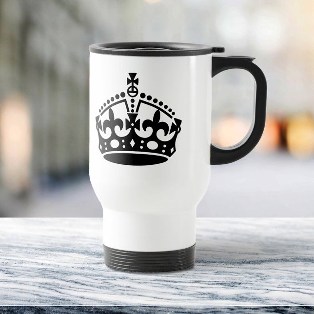 Taza De Viaje Mantener plantilla de corona de calma (Subido por el creador)