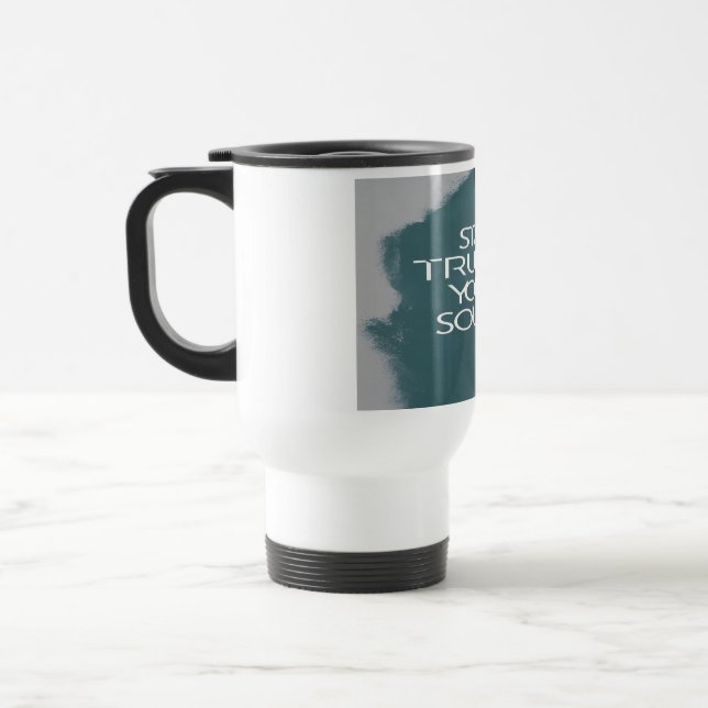 Taza De Viaje Mantente Fiel A Tu Sonido (Izquierda)