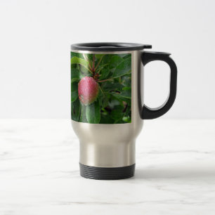 Taza De Viaje manzana roja fresca en el árbol