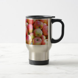 Taza De Viaje Manzanas rojas y amarillas frescas