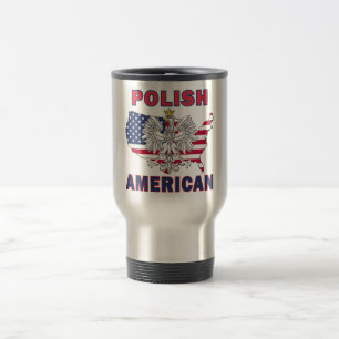 Taza De Viaje Mapa americano de Polonia