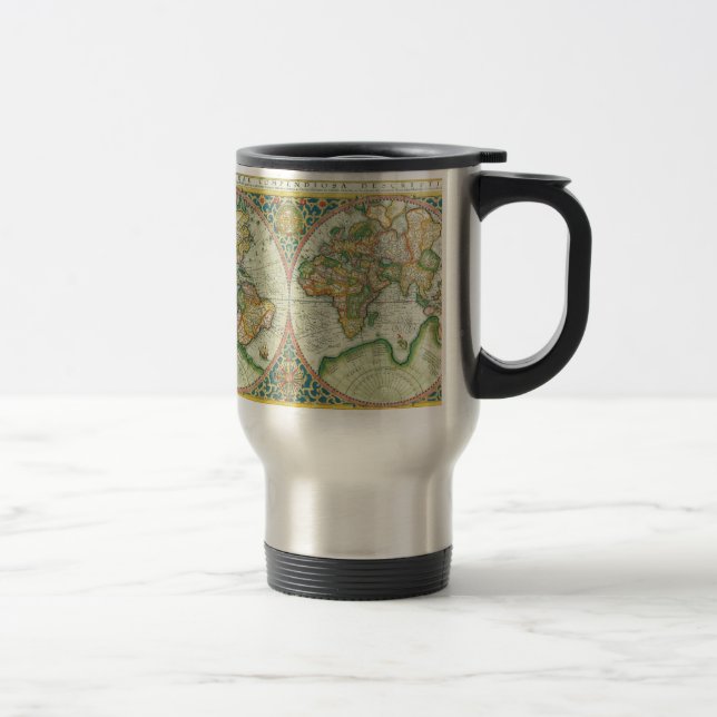Taza De Viaje Mapa antiguo del mundo (Derecha)