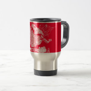 Taza De Viaje Mapa de Ámsterdam