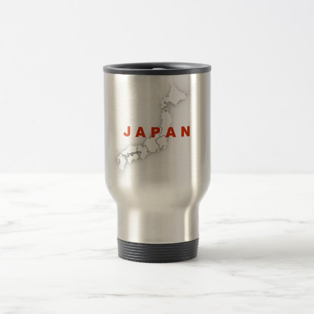 Taza De Viaje Mapa de esquema de Japón (Centro)