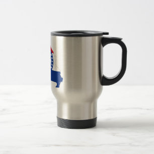 Taza De Viaje Mapa de la bandera de Missouri