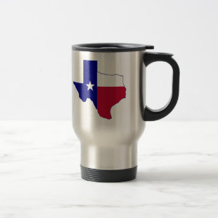 Taza De Viaje Mapa de la bandera de Tejas
