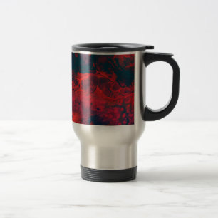 Taza De Viaje mapa de tejido