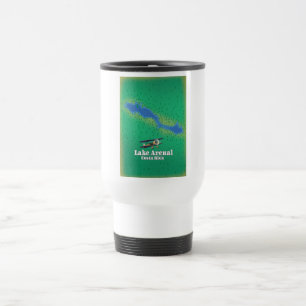 Taza De Viaje Mapa del lago Arenal, Costa Rica