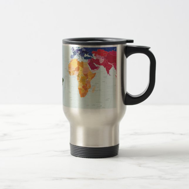 Taza De Viaje Mapa del mundo (Derecha)