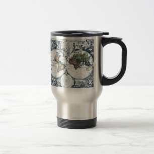 Taza De Viaje Mapa del mundo 1658 de Nicolao Visscher del