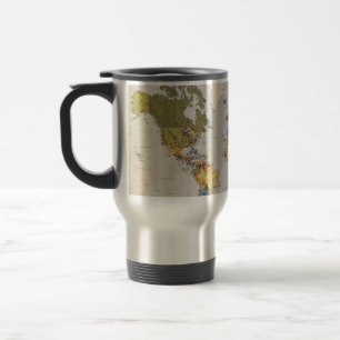 Taza De Viaje mapa mundial